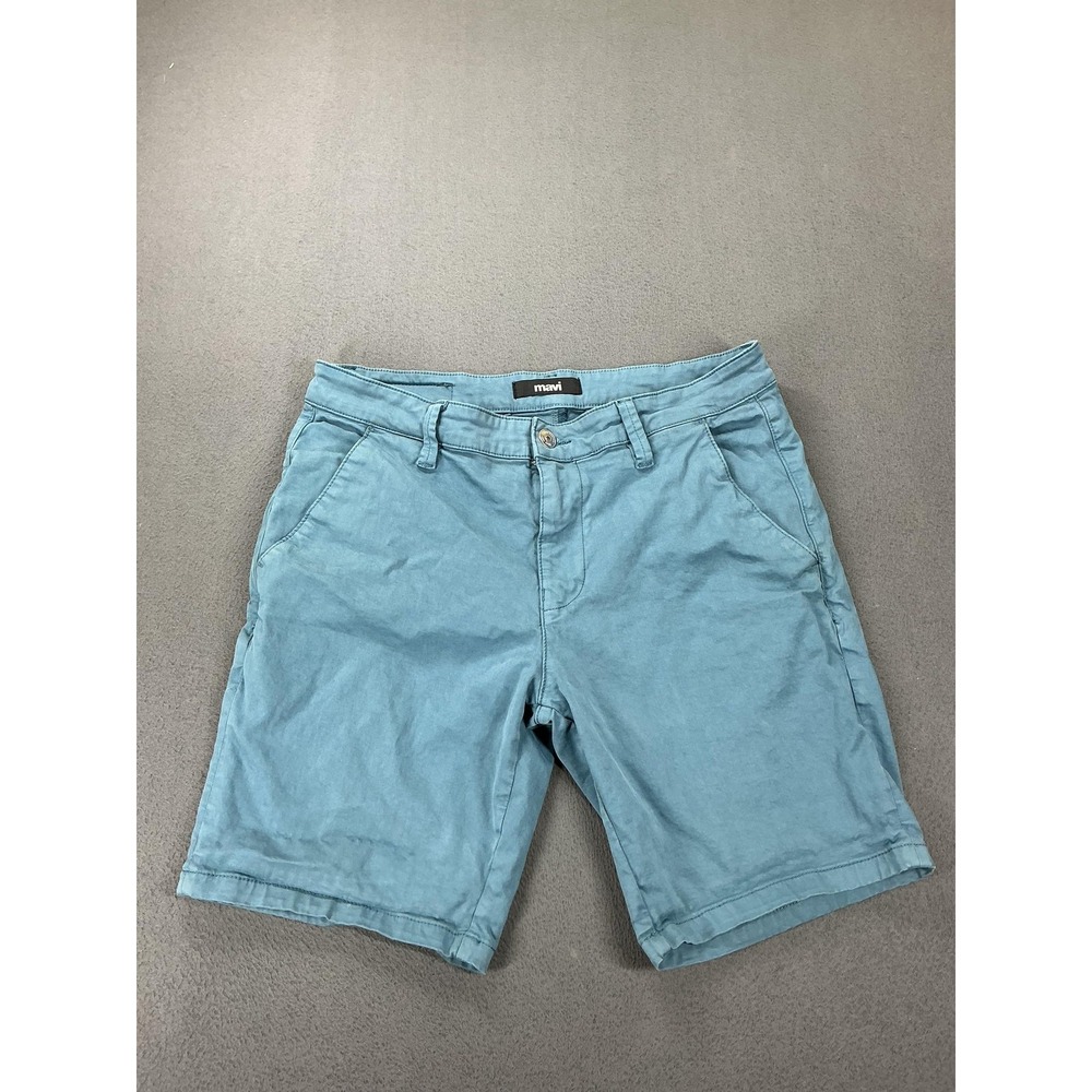 Mavi Shorts Mens 33‎ Blue Chino 9 Inseam Cotton Stretch Pockets Casual Jacob 9